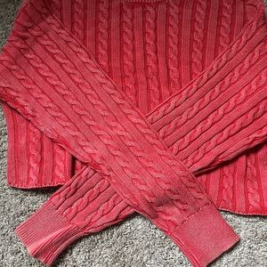 Women's Knit Sweater - Red